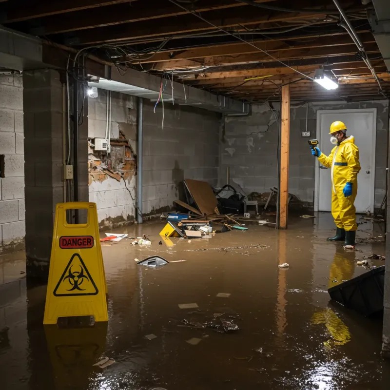 Flooded Basement Electrical Hazard in Holiday Heights, NJ Property